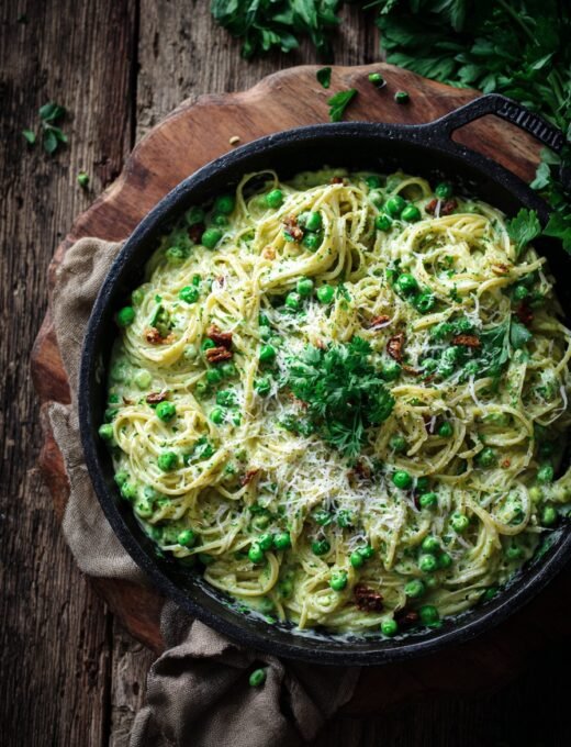 Easy Creamy Pea Pasta Recipe