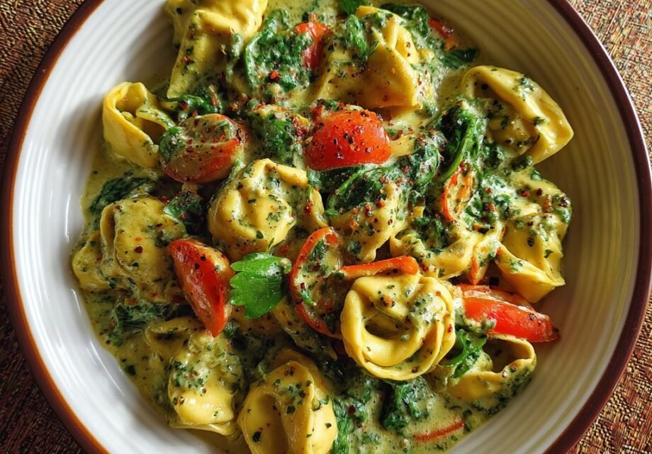 Creamy Pesto Tortellini
