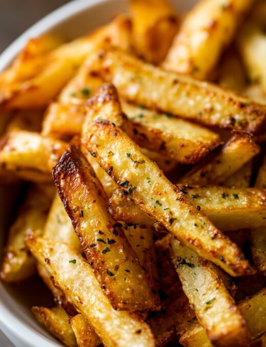 Air Fryer Garlic Parmesan Fries with 3 Irresistible Crunch