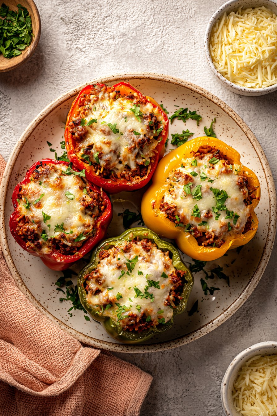 Air Fryer Stuffed Bell Peppers