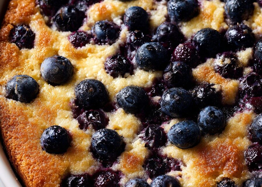 Blueberry Coffee Cake finished dish