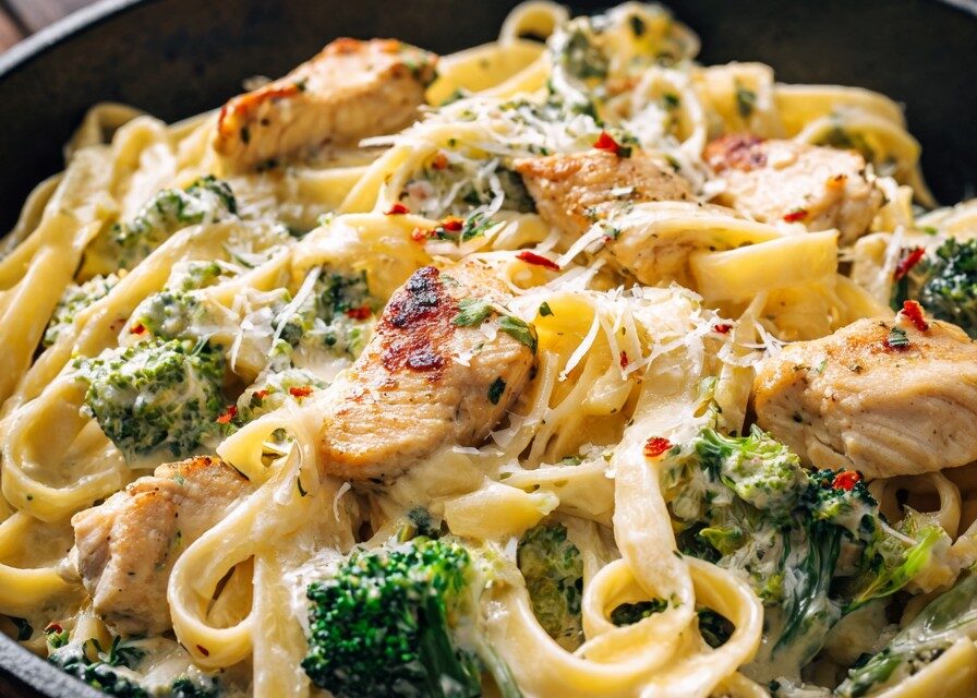 Chicken Alfredo: A Badly Good 20-Minute Recipe finished dish