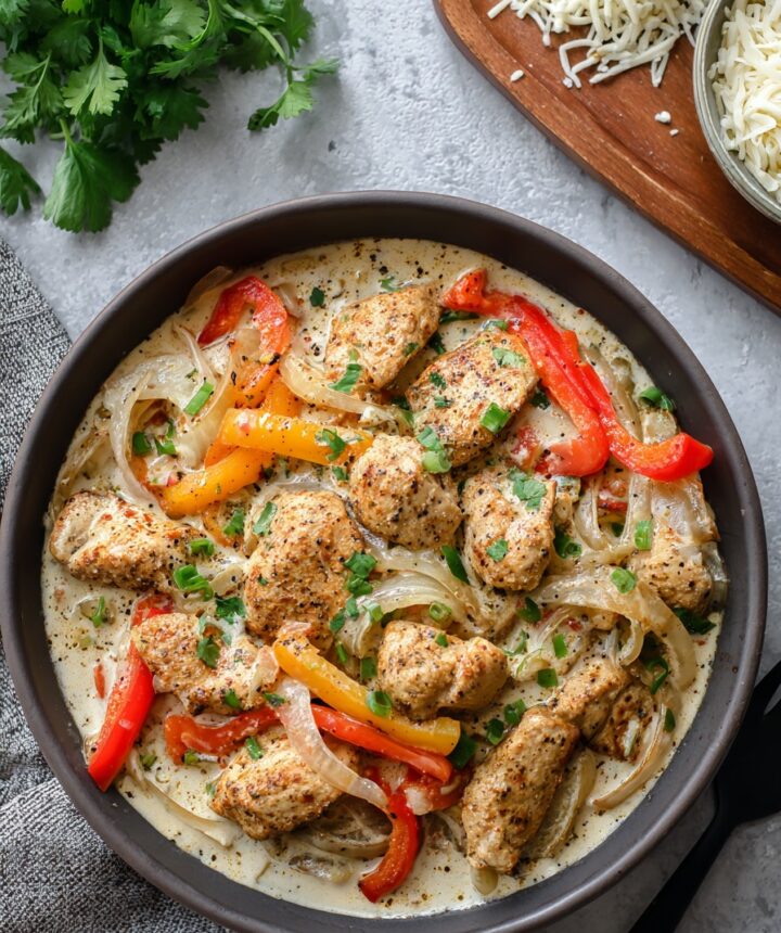 Creamy Chicken Fajita Pasta