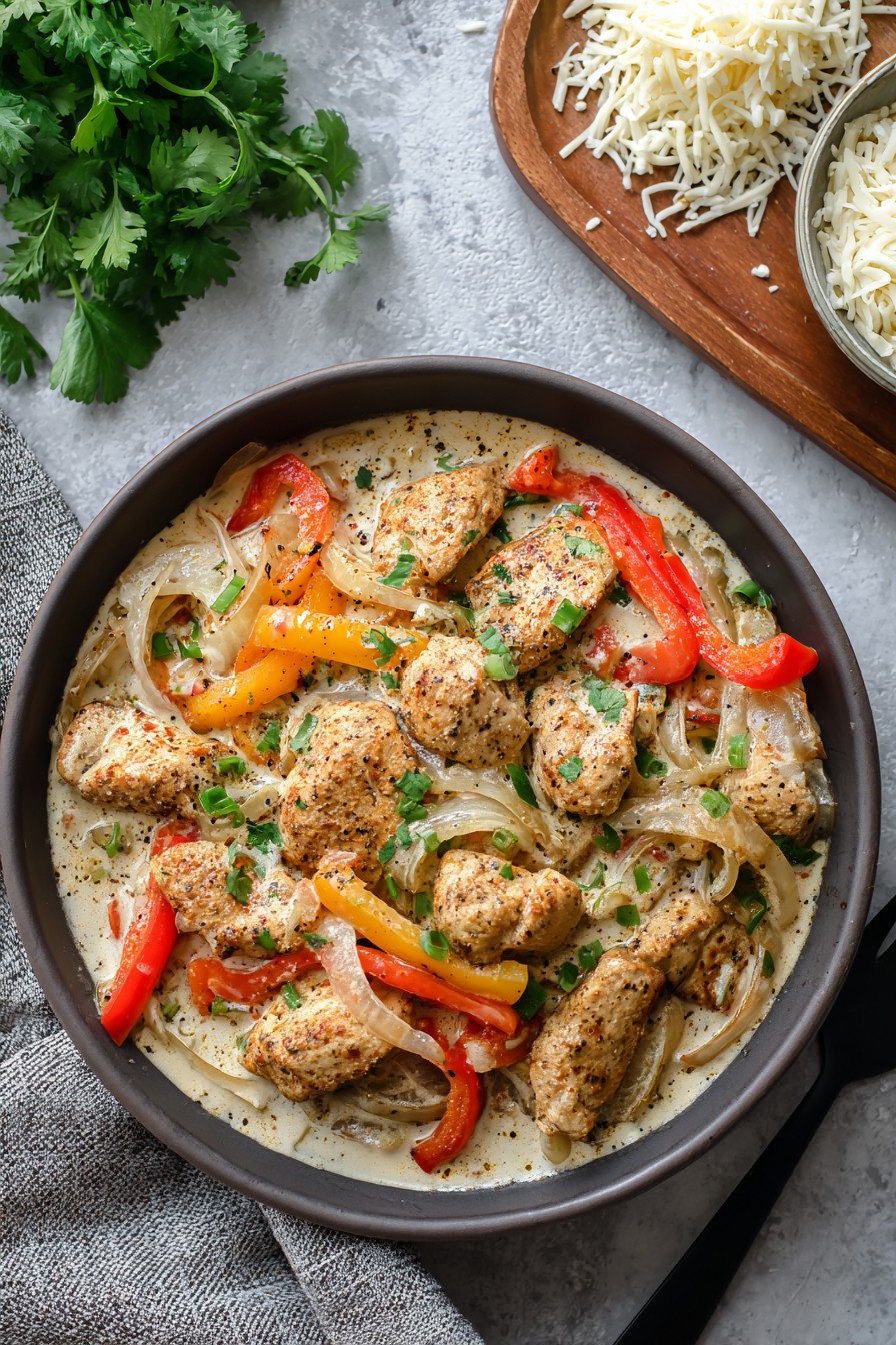 Creamy Chicken Fajita Pasta
