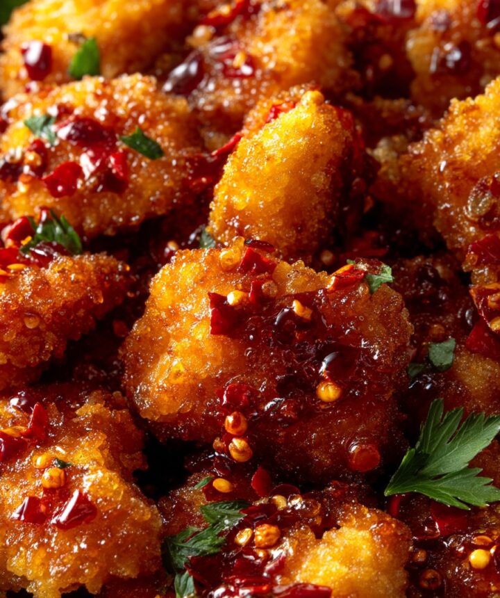 Crispy Baked Hot Honey Chicken recipe