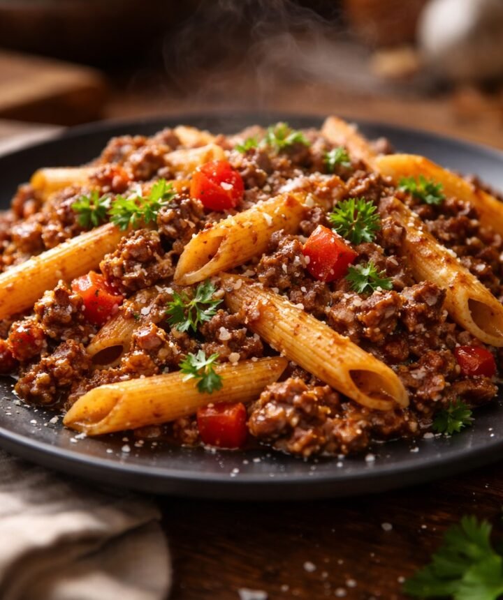 Ground Beef Pasta Skillet
