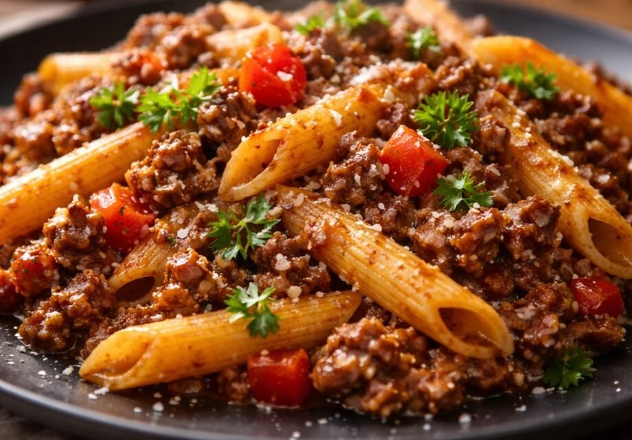 Ground Beef Pasta Skillet