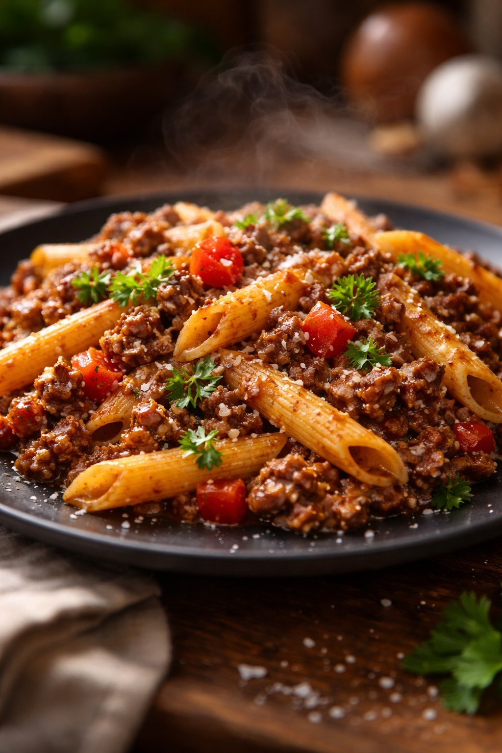 Ground Beef Pasta Skillet