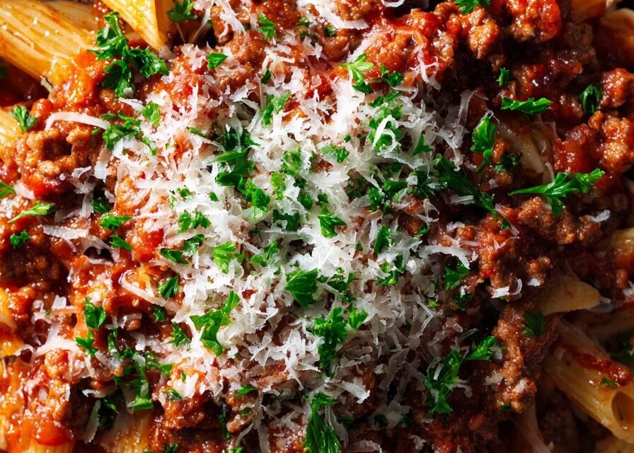 Pasta Recipes With Ground Beef finished dish