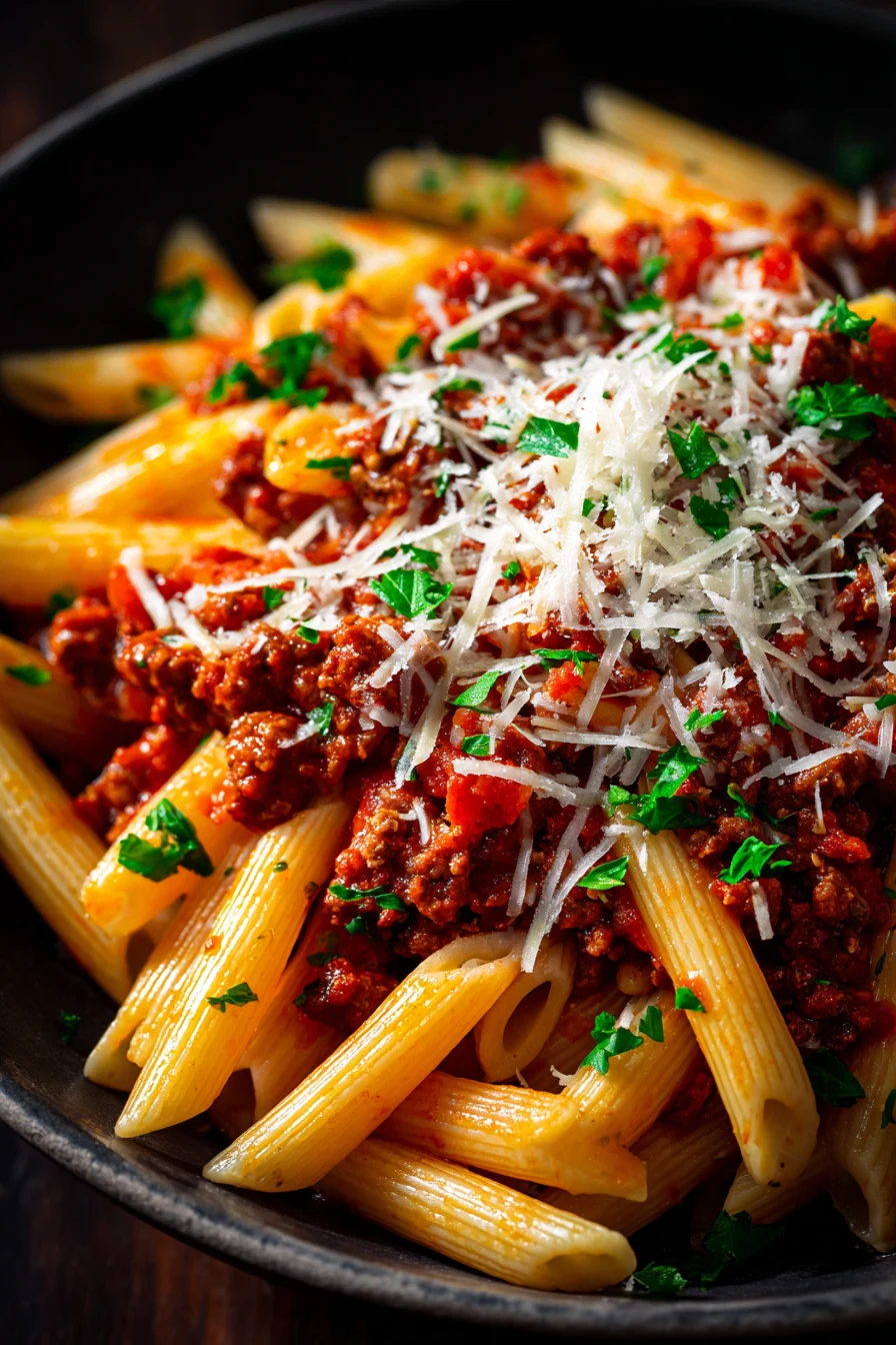 Pasta Recipes With Ground Beef finished dish