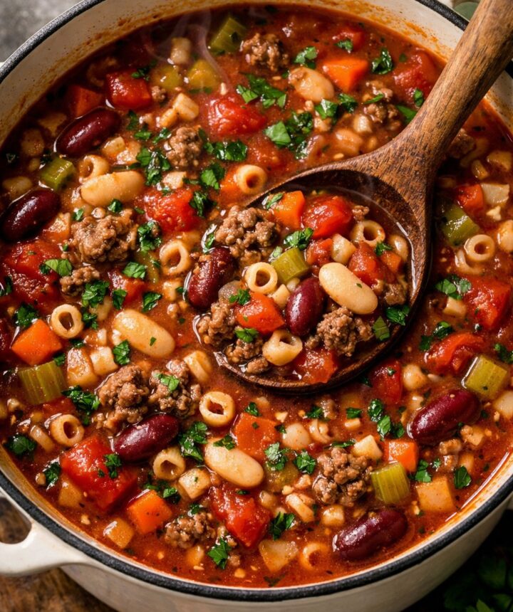 Pasta e Fagioli Soup: Grandma’s 1-Pot Secret
