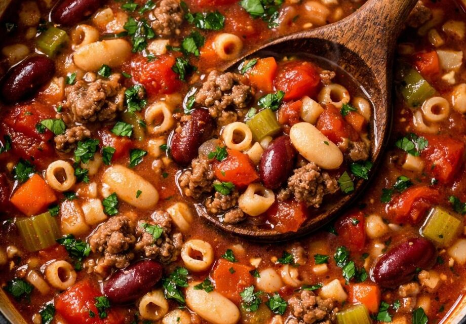 Pasta e Fagioli Soup cooking step