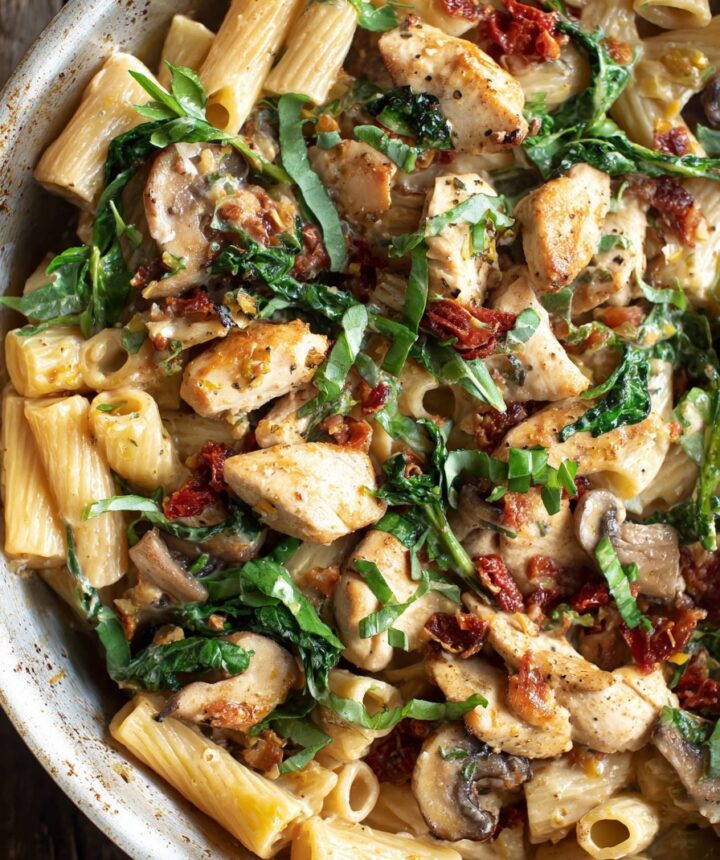 Simple Tuscan Chicken Pasta