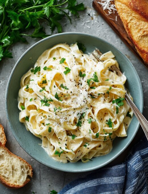 Traditional Fettuccine Alfredo in 20 Minutes