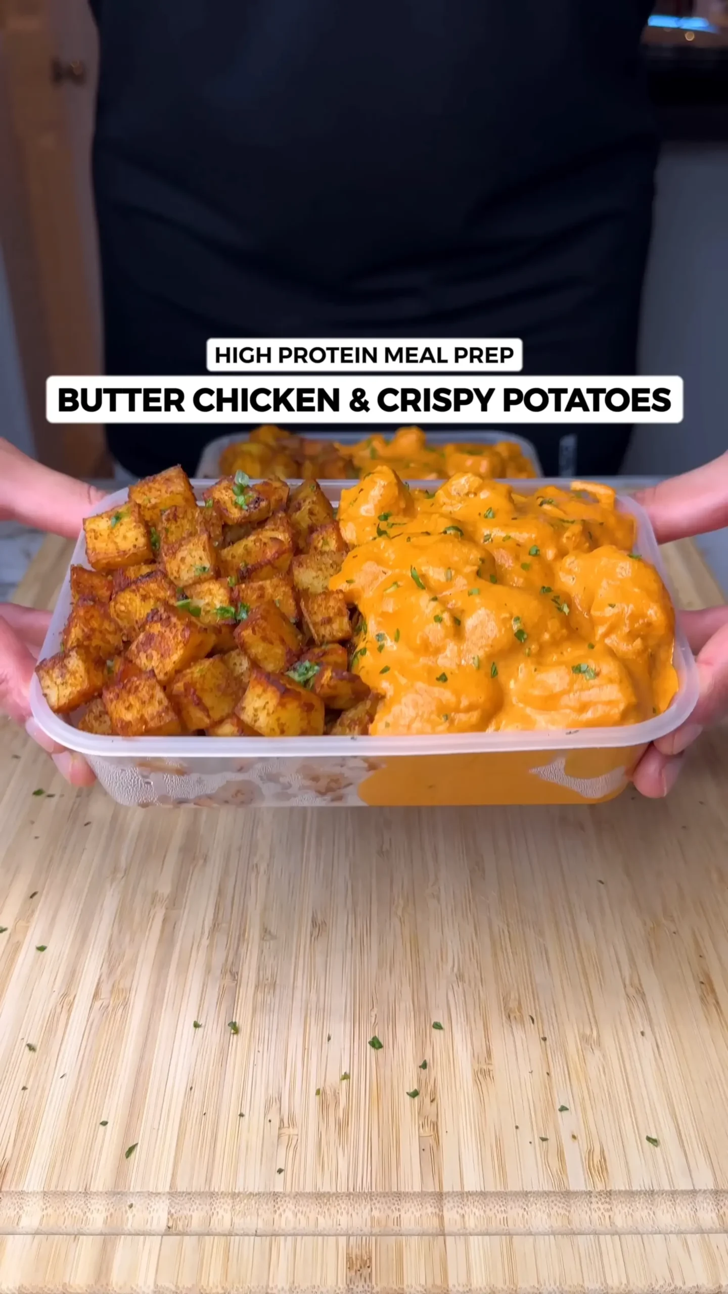 High Protein Butter Chicken & Crispy Masala Potatoes